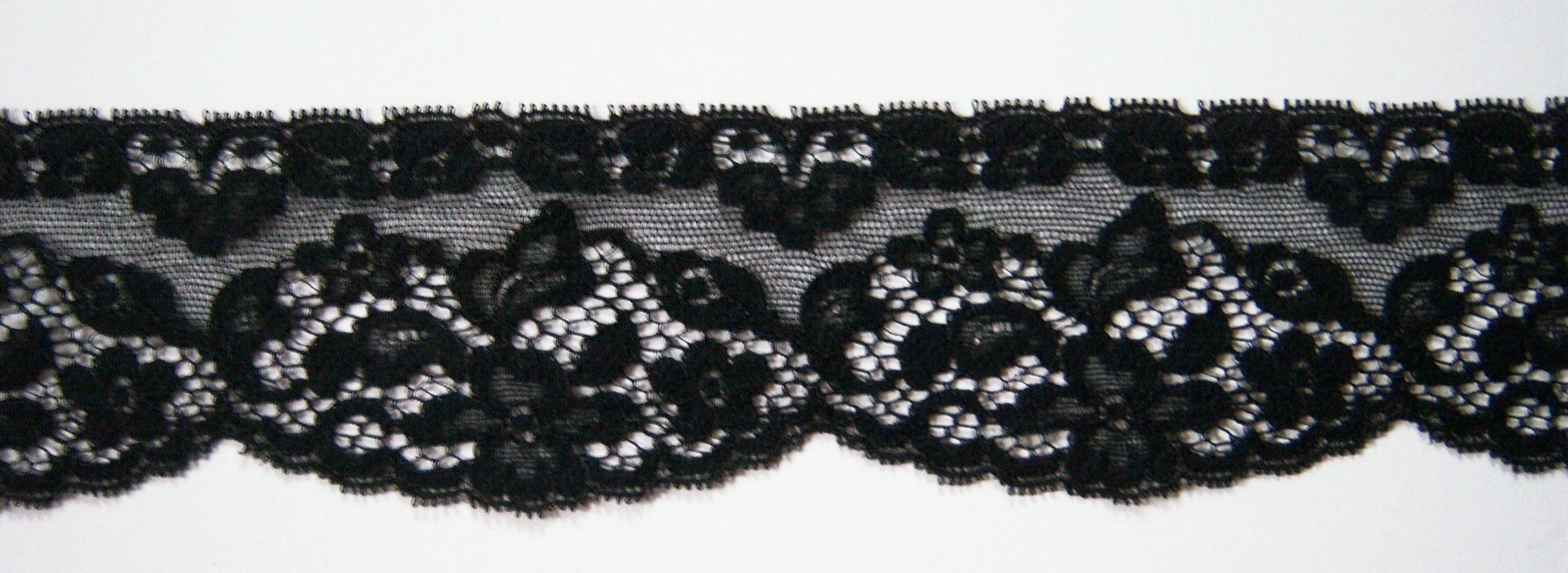 Black 2 1/4" Nylon Lace