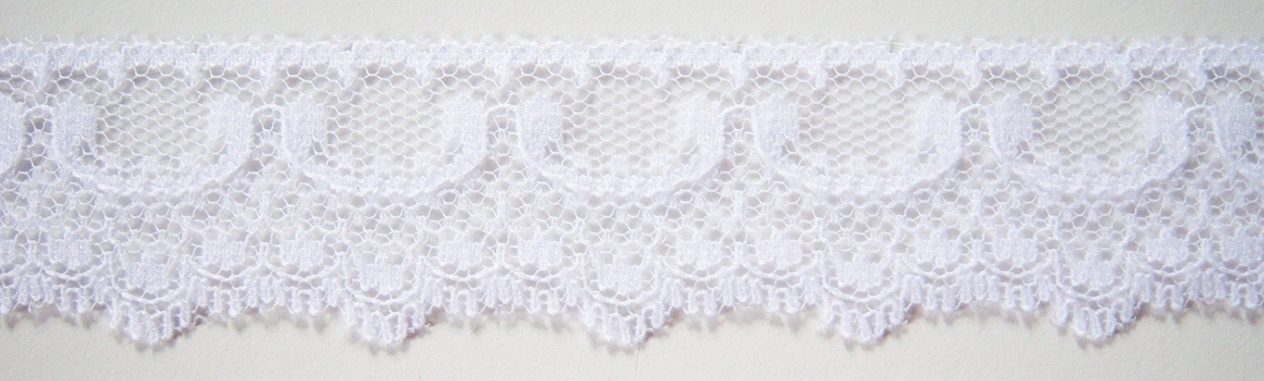 White 1 1/4" Nylon Lace