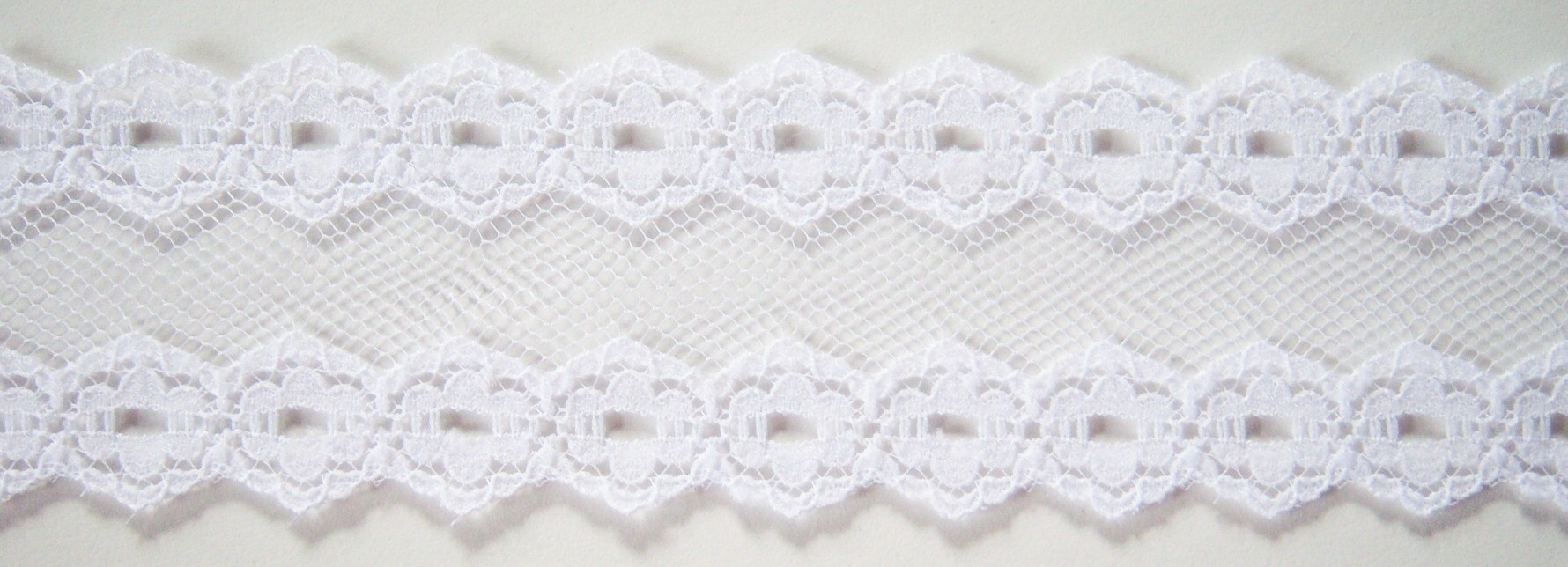 White Tulle 1 3/4" Nylon Lace