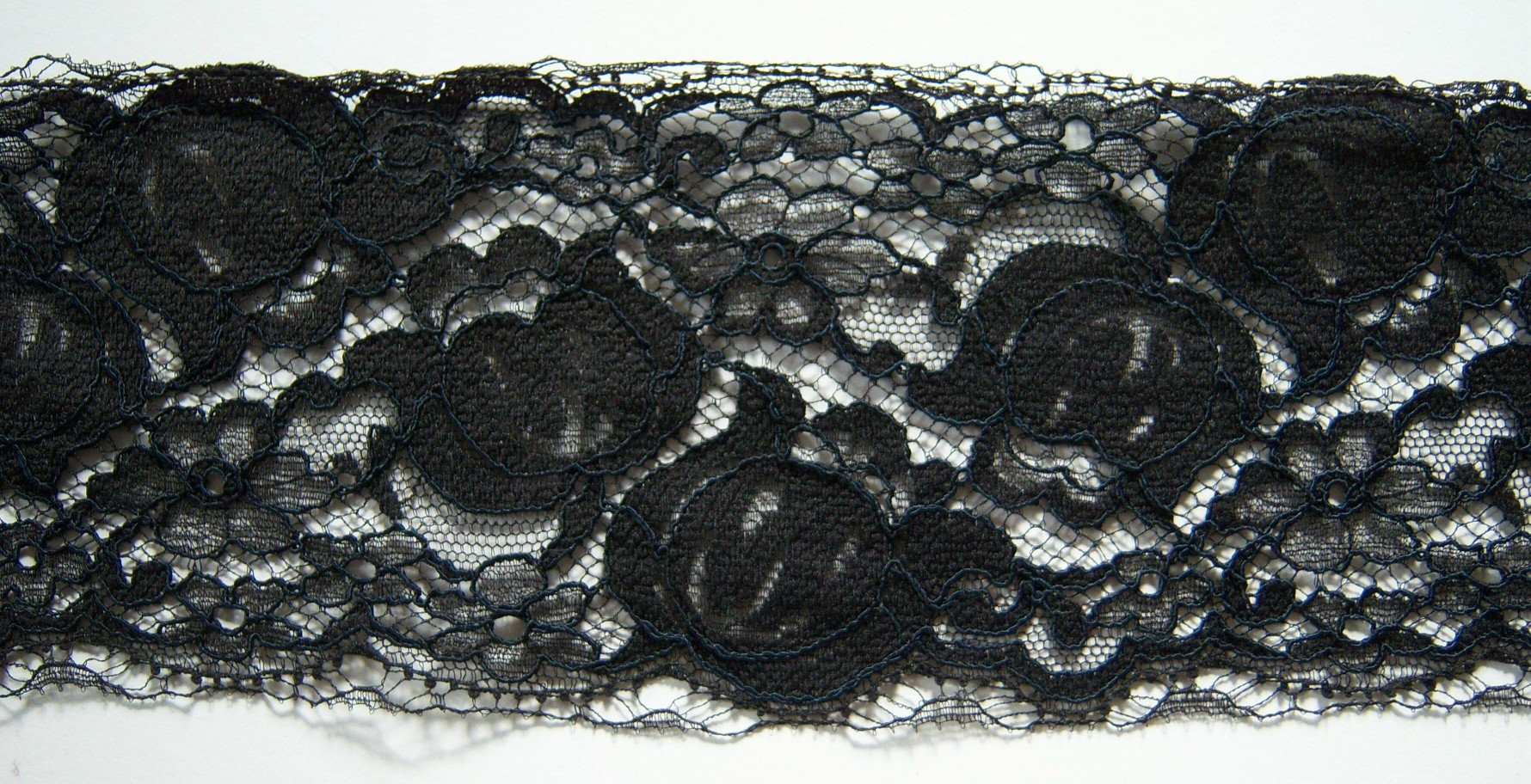 Black 3 1/4" Nylon Lace