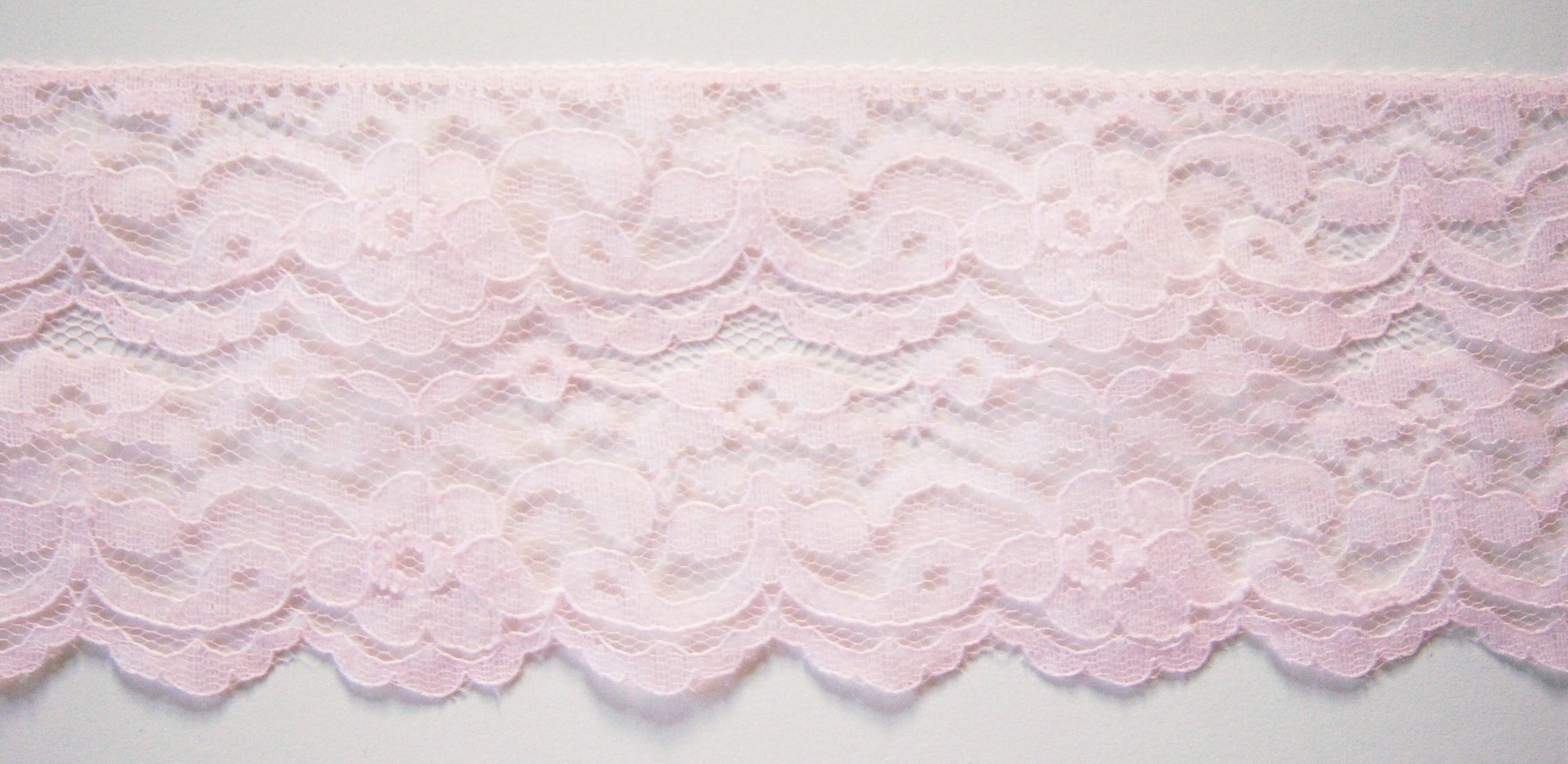 Pink 3 3/8" Nylon Lace