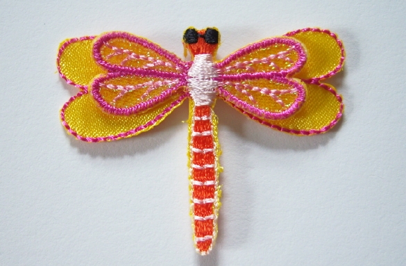 Orange/Yellow Dragonfly Applique