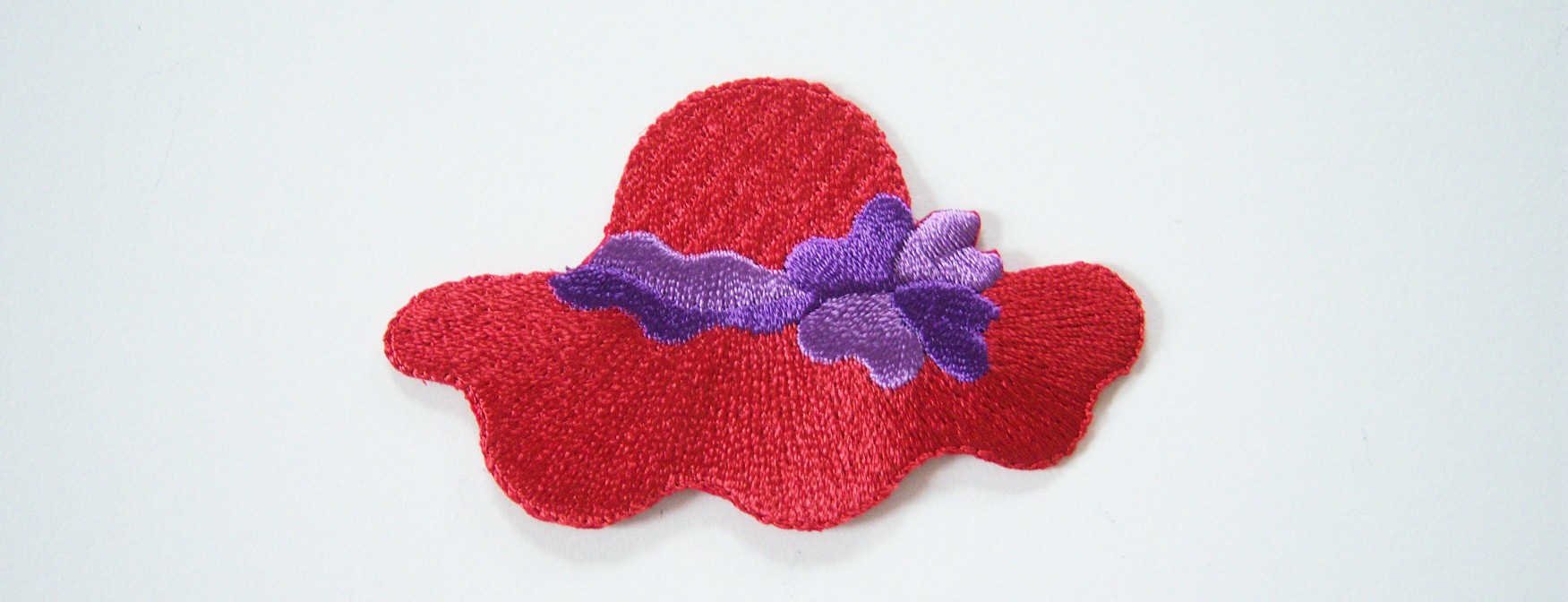 Wrights Red/Purple Hat Applique