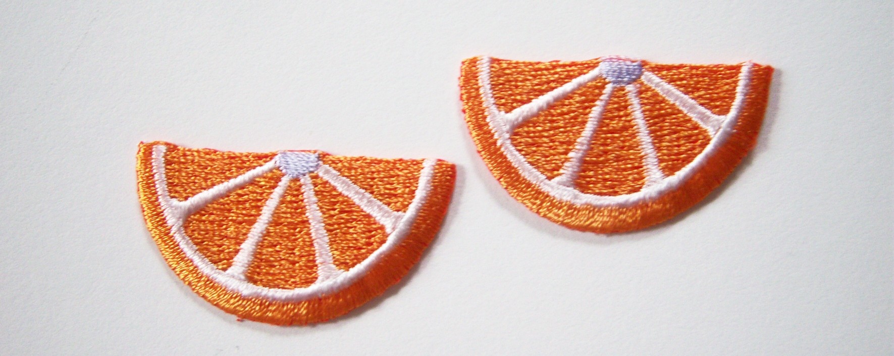 Two Orange Slice Appliques