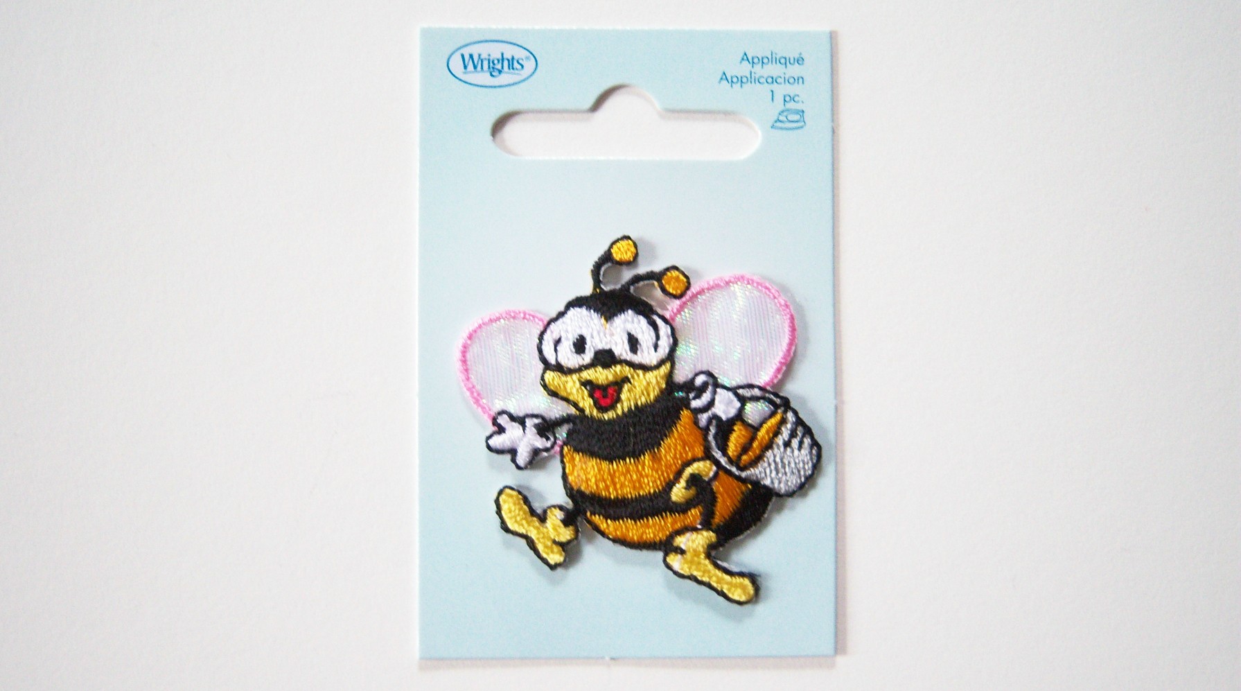 Wrights Iron-On Appliques-Bumble Bees 1X1-1/2 2/Pkg 