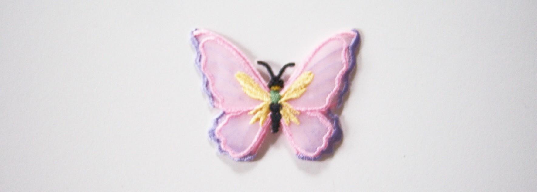 Pink/Orchid Raised Butterfly Applique