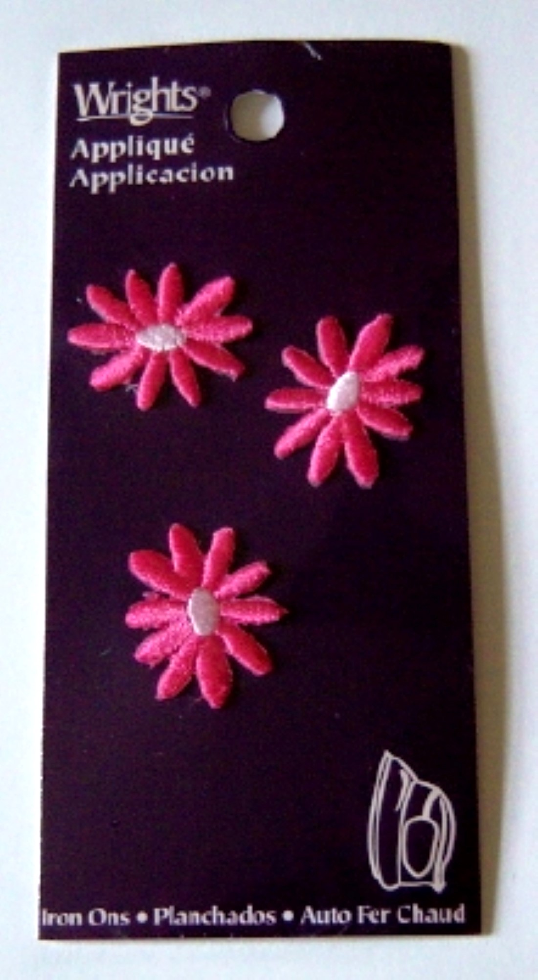 Hot Pink Daisy Appliques