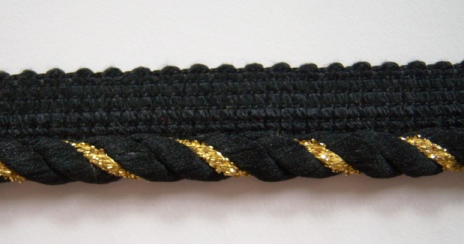 Double Black/Gold 5/16" Piping