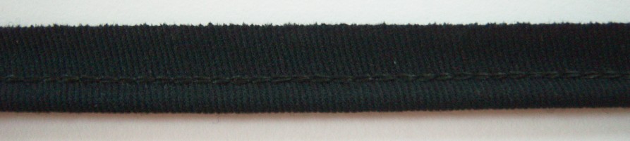 Black Wool 1/2" Piping