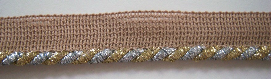 Beige/Silver/Gold 3/16" Piping