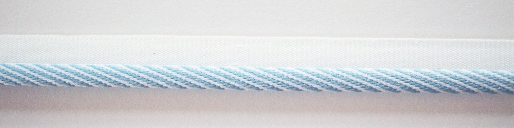 White/Blue 3/16" Striped Piping