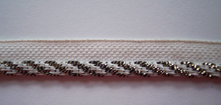 Ivory/Black/Gold 3/16" Piping
