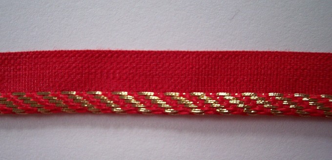 Scarlet/Gold 3/16" Piping