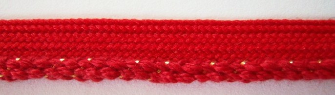 Scarlet/Gold 5/32" Piping