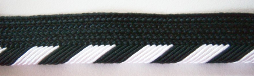 Black/White Cords 1/2" Piping