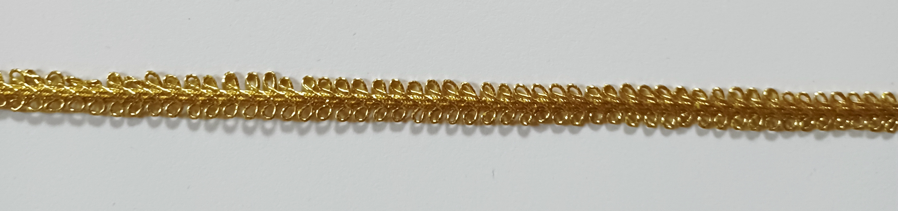 Gold Metallic 5/16" Braid