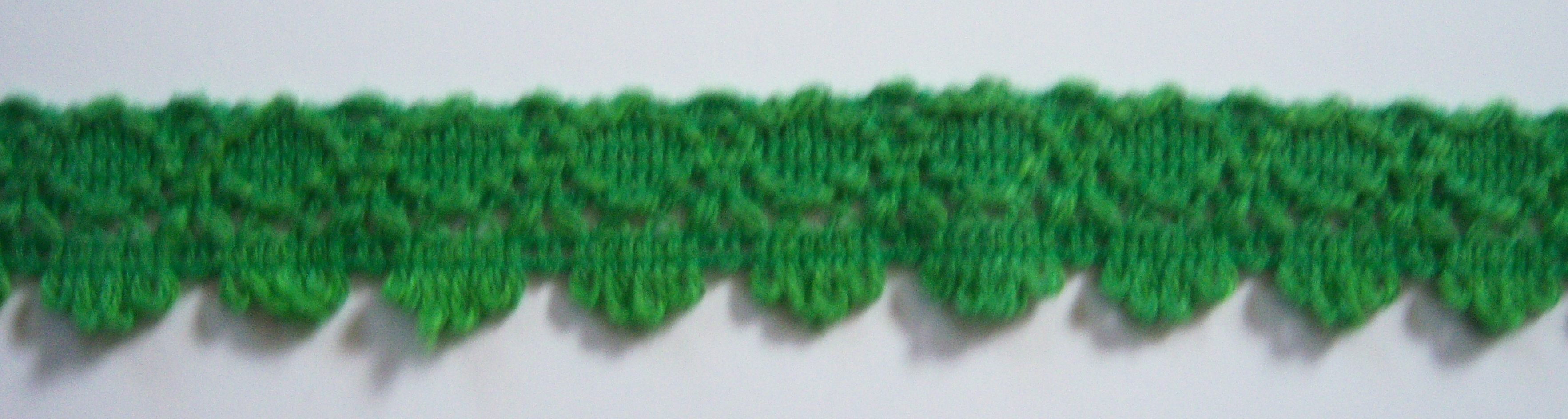 Kelly Green 1" Woven Poly Lace