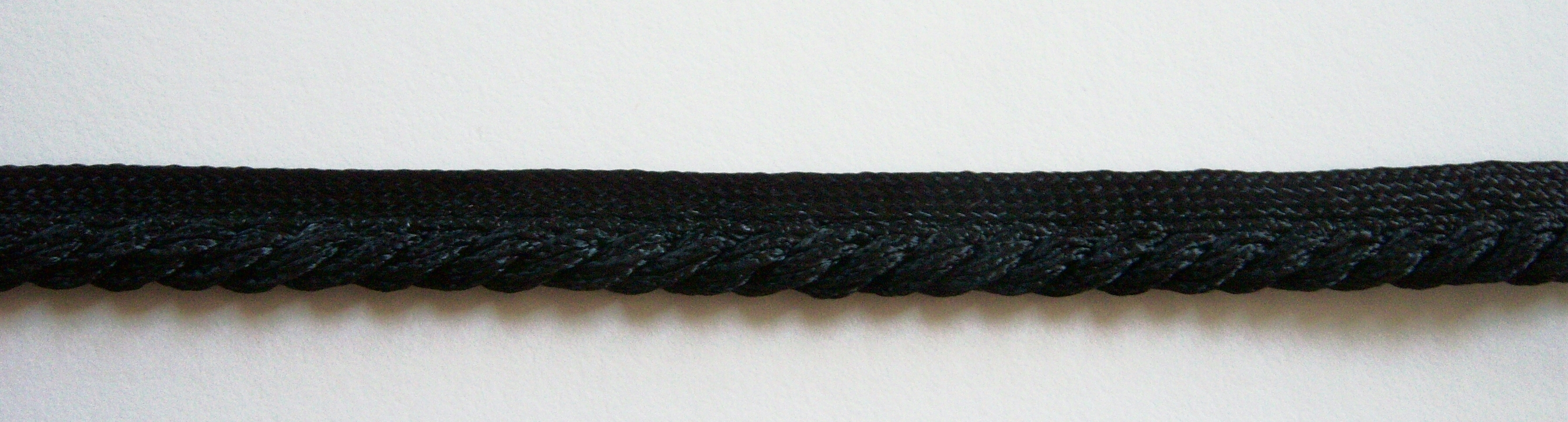 Black Woven 1/4" Piping Trim