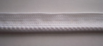 White Polyester 1/4" Piping