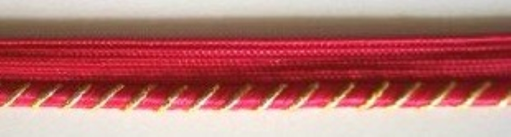Red/Gold 1/4" Piping