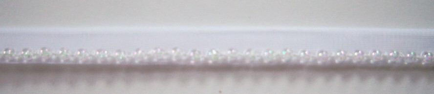 Clear Iridescent Bead 1/2" Piping