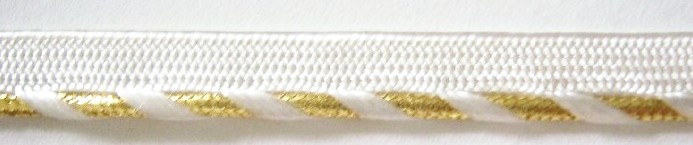 Optical White/Gold 1/2" Piping