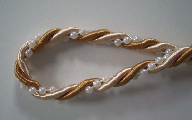 Gold/Wheat/Pearls 3/8" Cord