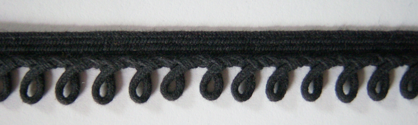 Black Cotton 1/2" Piping