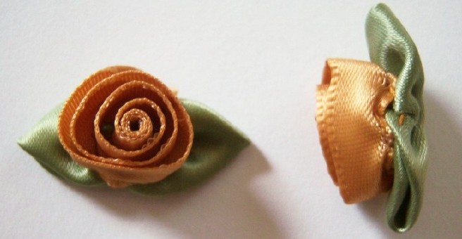 Gold Coil Rose/Moss1 1/4" Loop