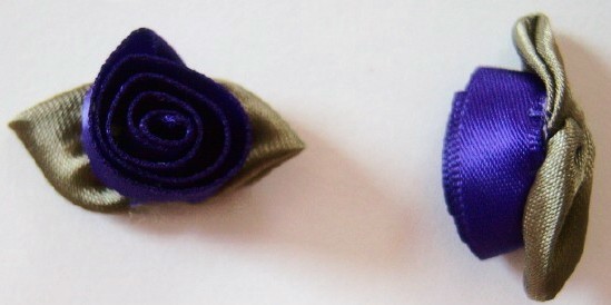 Purple Coil Rose/Olive 1 1/4" Loop