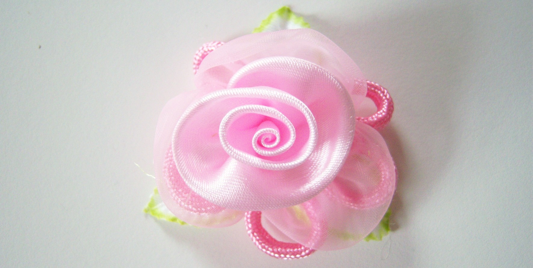 Pink/Cord Satin Rose