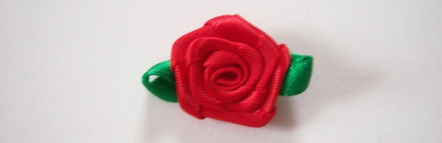 Red Rose/Emerald Satin 1 1/4" Loop