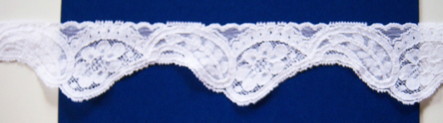Star White 2" Stretch Lace
