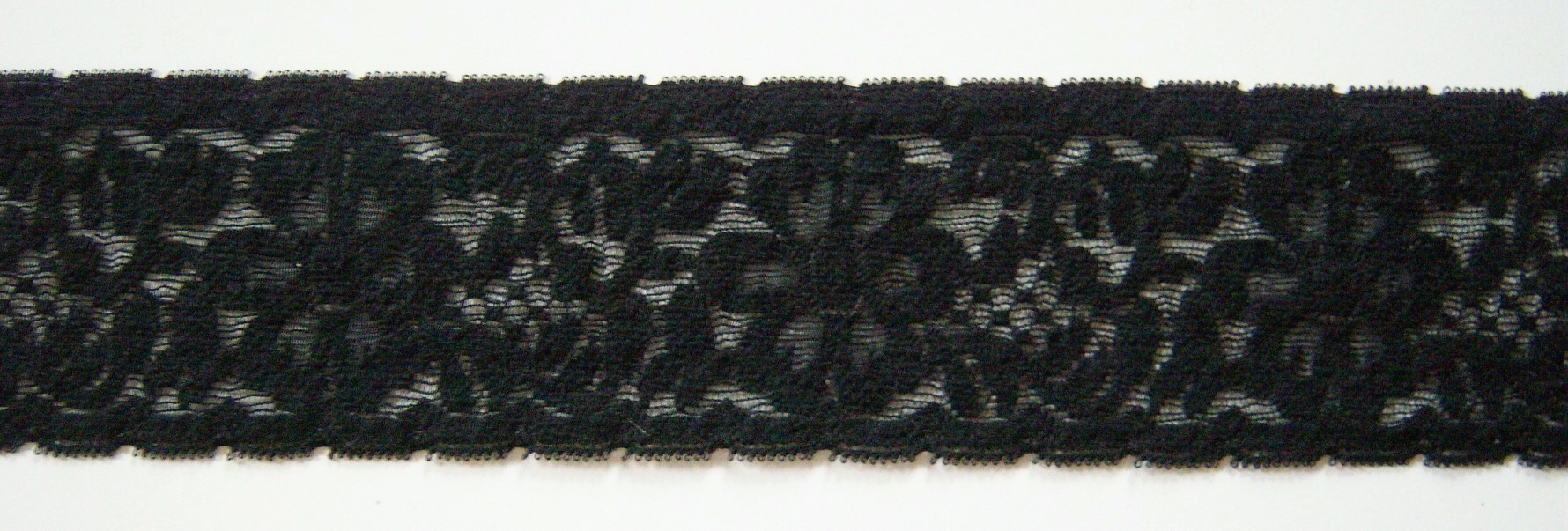 Black 2 5/8" Stretch Lace