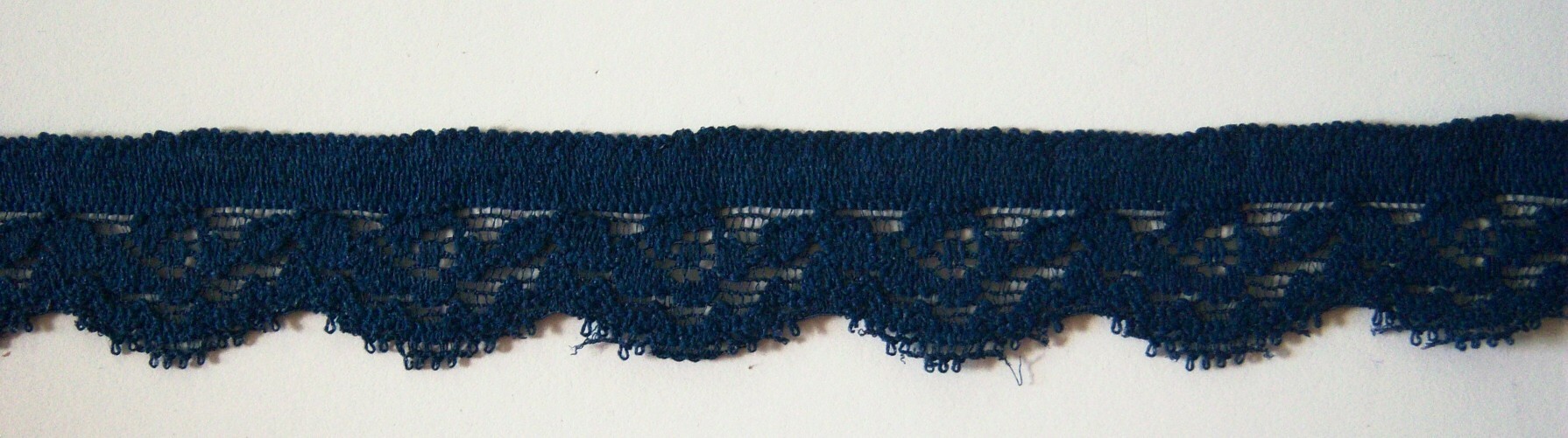 Classic Navy 13/16" Stretch Lace