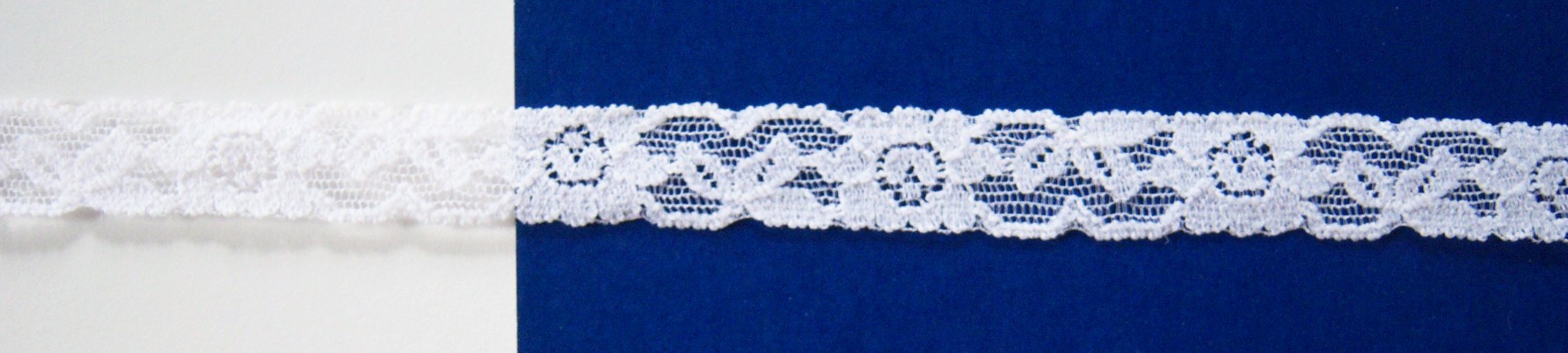 Star White 3/4" Stretch Lace