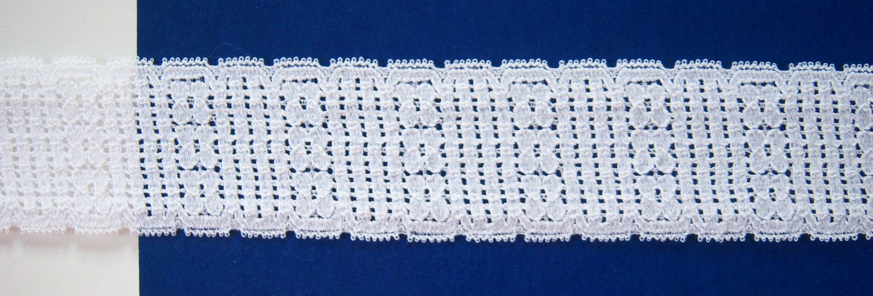 Natural White 1 3/4" Stretch Lace