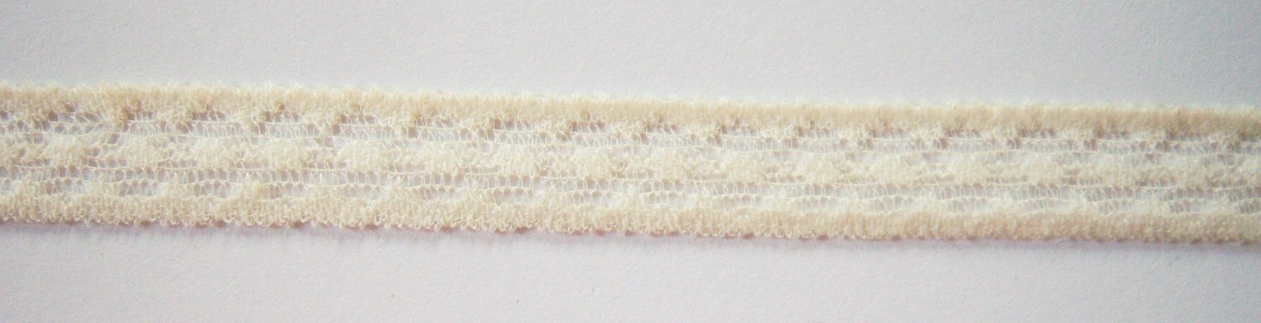 Ivory 1/2" Stretch Lace
