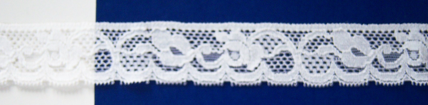 Star White 1 1/2" Stretch Lace