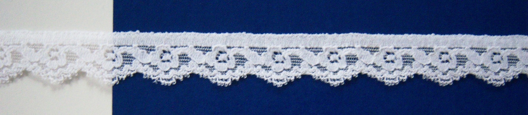 New Warner White 7/8" Stretch Lace