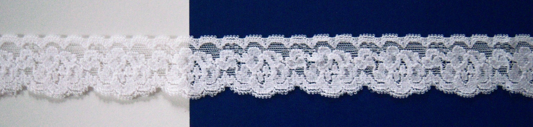 Was Star White 1 1/8" Stretch Lace