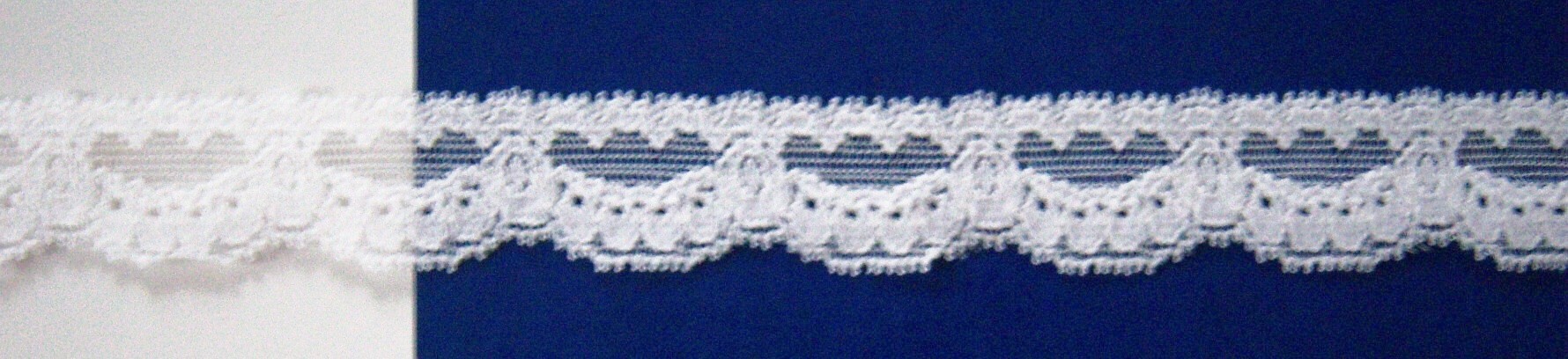 Star White 1" Stretch Lace