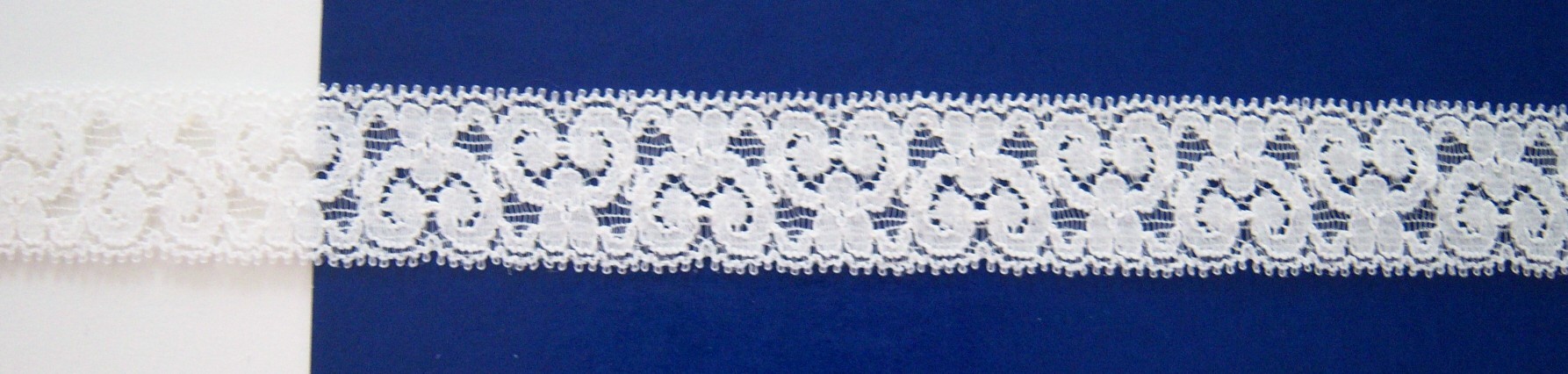 Star White 1" Stretch Lace