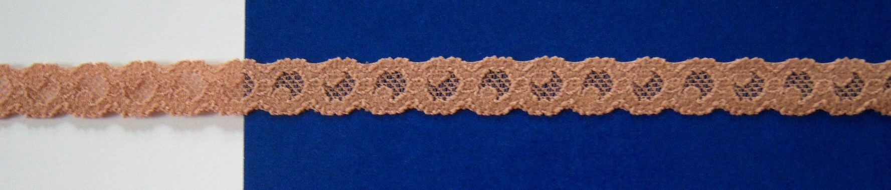 Warner Taupe 7/16" Stretch Lace