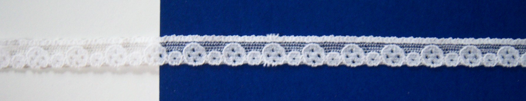 Star White 1/2" Stretch Lace