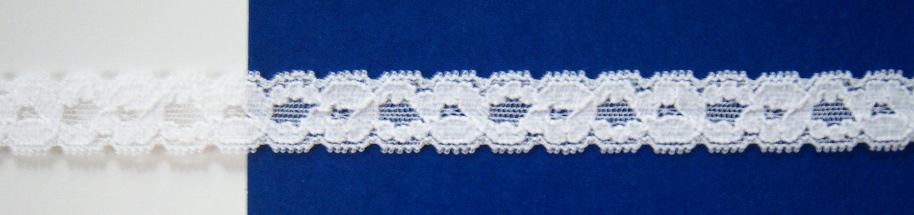 Star White 5/8" Stretch Lace