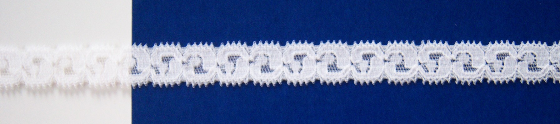Star White 5/8" Stretch Lace