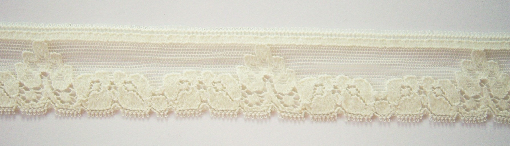 Wren Yellow 1 3/8" Stretch Lace