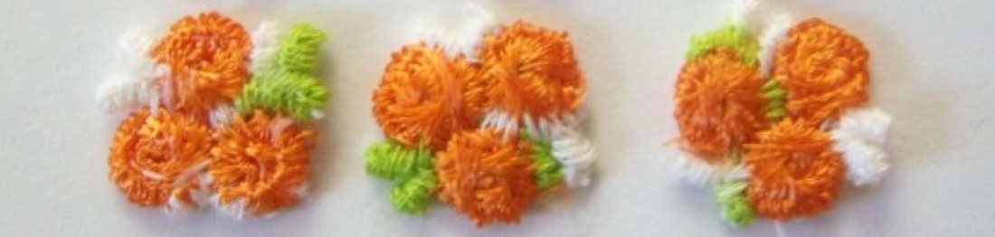Orange 11/16" Flower
