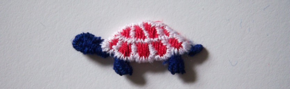 Navy/Red Turtle Applique